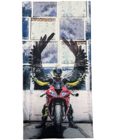 Resim Motobros Yarışçı Melek Desenli Dikişsiz Dijital Baskı Baf Buff Bandana Boyunluk 