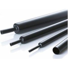 Resim 18 Mm Woer Isı Ile Daralan Siyah Makaron (100 Metre Rulo) 