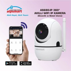 Resim Alpsmart Akıllı Wifi Güvenlik ve Bebek Kamerası 
