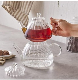 Resim Karaca Lori Borosilikat Cam Çaydanlık 