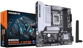 Resim GIGABYTE B860M GAMING X WIFI6E LGA1851 DDR5 7200MHz(OC) PCIe 5.0 M.2 WiFi 6E 2.5GbE LAN mATX Gaming Anakart 