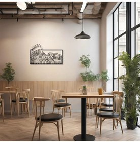 Resim Metal Duvar Dekorasyonu Colosseum Metal Duvar Tablosu Wonder Of The World 