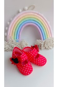 Resim Modomood BilgeTrend Fistolu Bebek Patik Ve Bandana Seti Fisto Desenli Ayakkabı Bandana Set B888 