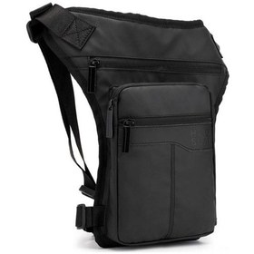 Resim Geeksen Erkekler İçin Çok Amaçlı Su Geçirmez Bacak Çantası - Seyahat, Bisiklet, Kamp İçin Pratik Ve Hafif Siyah 