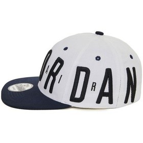 Resim Efsane Air Jordan Hip-hop Şapka Özel Koleksiyon Beyaz - Siyah 
