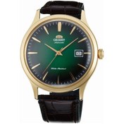 Resim Orient Tac08002f0 Kurmalı Otomatik Deri Kahverengi Yeşil Kadran Kristal Mineral 42 Mm Erkek Kol Saati Altın 