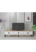 Resim Tsa1801db - Yuka Tv Stand Safirmeşe-beyaz 180cm Safirmeşe-beyaz 