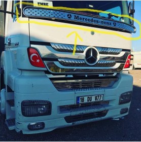 Resim Karadeniztırmarket Mercedes Axor Ön Cam Krom Borulu Sineklik 