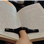 Resim Parmak Delikli Kitap Sayfa Tutucu Okuma Aparatı 