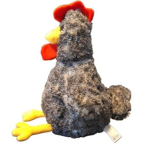 Resim Sesli Çilli Horoz Peluş Oyuncak 35 Cm Uyku Ve Oyun Arkadaşı Tavuk Civciv Ördek Kuş Beyaz 