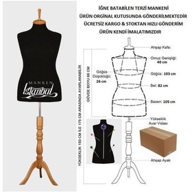 Resim Videolu Ürün-44 Beden Iğne Batabilen Terzi Mankeni Prova Mankeni 527200810 