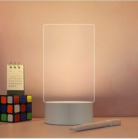 Resim Metabagua De Beers Adet 3d Gece Lambası Kendin Yap Yazı Tahtası Akrilik Akıllı Beyaz Taban El Yazısı Kalem Mesaj Panosu Yaratıcı Hediye Şeffaf 8d8380 Bej 