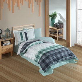 Resim Hobby Suelita Yeşil - Poplin Studio Nevresim Takımı 