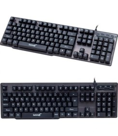 Resim Lennox LX-T302 Oyuncu Klavye Mouse Set Rgb Işıklı Orjinal 