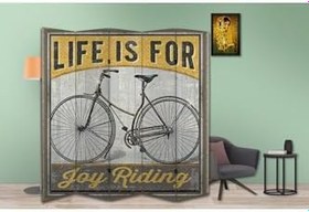 Resim Retro Temalı Özel Tasarım Paravan Room Divider PRV1112, 180 x 180 