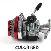 Resim 49cc Atv İçin Karbüratör - 19mm Performans Hava Filtresi Tertibatı Kırmızı. 