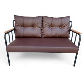 Resim Ofis Metal Deri Koltuk - 1 Adet İkili Koltuk 