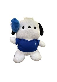 Resim Balon Tutan Sevimli Uyku Arkadaşım Ayı Peluş Oyuncak 65 Cm Mavi 