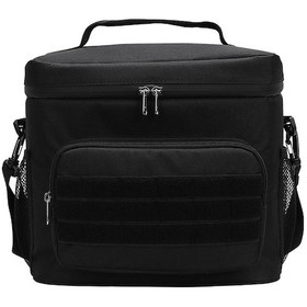 Resim Leezsing 15l Termal Öğle Yemeği Çantası - Su Geçirmez, Ayarlanabilir Omuz Askılı, Dayanıklı Oxford Kumaş Siyah 