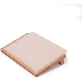 Resim Trendy S/l Konik Kolye Ekran Standı Ahşap Takı Depolama Rafı Kolye Zincir Beige L 