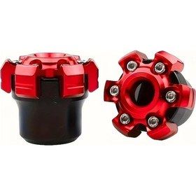 Resim Hightower Kırmızı 2 Adet Evrensel Cnc Alüminyum Motor Koruyucu Çatal Kaydırıcı Çarpışma Önleyici 