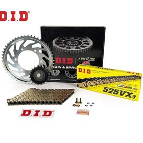 Resim Zincir Dişli Seti Yamaha Mt-07 700 Cc 2014-2024 / Yamaha / Mt-07 / 700cc / Zincir: Dıd-525vx3 Gold -108 / Ön Dişli: Jt 16t / Arka Dişli: Sunstar 43t / 2014-2015-2016-2017-2018-2019-2020-2021-2022-2023-2024 