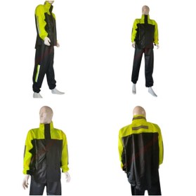 Resim SEVGENT Motosiklet Yağmurluk Alt-Üst Sarı-Siyah M Beden 