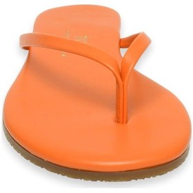 Resim Tkees Tk-2011 Klasik Parmak Arası Turuncu Kadın Terlik Turuncu 