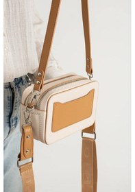 Resim Just Polo Kadın El Ve Omuz Çantası 6016mh Krem Camel 
