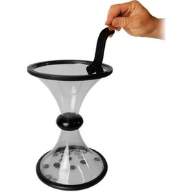 Resim BUFFER® Eğlenceli Huni Şeklinde İlginç Şeffaf Para Biriktirme Kumbarası 