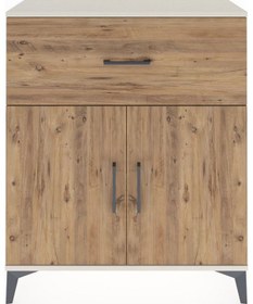 Resim Arges Şifonyer Tek Raflı Tek Çekmeceli 2 Kapaklı 88x30x106 Aytaşı-çam Aytası 