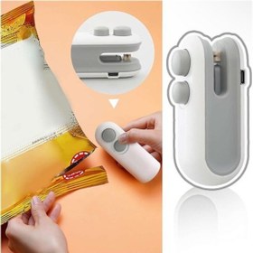 Resim Mini Şarj Edilebilir Poşet Kapatıcı Ve Kesici Çok Renkli 