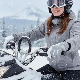 Resim Erkek Motosiklet Eldivenleri, Su Geçirmez Sıcak Tutan Soğuk Hava Koruyucu Ekipman, Dokunmatik Ekranlı Sürüş Eldivenleri Erkekler İçin, ATV Kar Aracı Güç Sporları Sürüş Yol Yarışı Bisiklet Motosiklet İ 