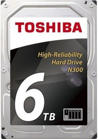 Resim Toshiba 6tb N300 7200rpm 3.5" 128mb Cache Sata 3 Nas Disk Hdwn160uzsva Harddisk-50525 