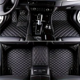 Resim 2016-2024 for HONDA Civic (LHD) için STAWGRNY Zemin Matları, 5 Koltuklu Araba, Kaymaz, Dayanıklı Tüm Hava Durumu Matı - Elmas Kaplı Tasarımıyla Siyah, Tüm Hava Durumu Zemin Koruma | Elmas Kaplı Desen | Dayanıklı Zemin Matı, Zemin Matı 