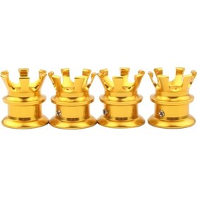 Resim Suntek Başlı Civata Somun Kapakları Tüm Twin Cam Modelleri Için Kapaklar 1999-Sonrası Altın 4 Adet 