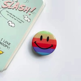 Resim GongtuShop Gökkuşağı Stili Parmak Kavrama Cep Telefonu Tutucu Genişleyen Stand Kavrama Cep Soket Desteği Düşme Önleyici Katlanabilir Akıllı Telefon Için Evrensel (Yurt Dışından) 