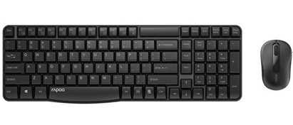 Resim Rapoo X1800S Nano Alıcılı Türkçe Siyah Kablosuz Klavye Optik Mouse Set 