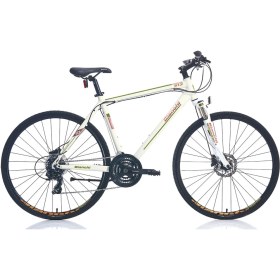 Resim Bianchi Touring 513 510H 28" 21-V Hd Mat Derin Mavi-Koyu Kırmızı-Krom Trekking Bisikleti 