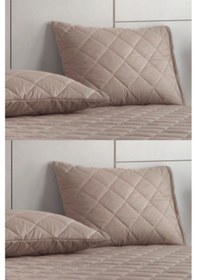 Resim Formeya Alez Kahverengi %100 Pamuk Yastık Koruyucu Alez 4 Adet 50X70 