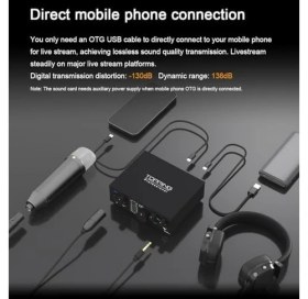 Resim Professional E1X2 Otg | Yüksek Kalite Usb-C Ses Kartı: 1-Giriş/2-Çıkış 24BIT/192KHZ, 8...600OHM Arası Kulaklıklara Kadar Kullanılabilir. (Pc/mac/ios/ ) 