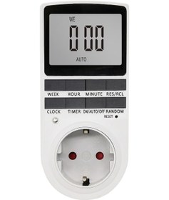 Resim Moveevo Zamanlayıcı Anahtar Prizi 16a 3680w Büyük Ekranlı Elektrikli Zamanlayıcı Ev Ofis Mutfak Avrupa Standartı Diğer 