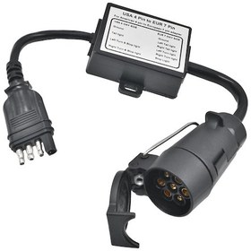 Resim Römork Bağlantısı Abd 4-pin Düz Fiş - Avrupa 7-pin Konnektörü 