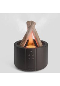 Resim Hava Nemlendirici Aroma Difüzörü 280ml Led Işıklı Kumandalı Alev Simülasyonlu 001 