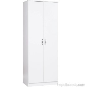 Resim Tdesigno Elza 2 Kapaklı Gardırop - Beyaz 
