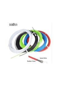 Resim 2 Metre Bisiklet Dış Vites Kablosu + 2 Adet Vites Teli Renkli 001 