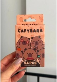 Resim İskambil Kağıdı Capybara Poker Oyun Kartı 54 Adet İskambil Destesi 