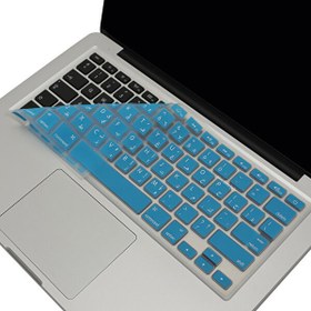 Resim Açık Mavi Arapça Klavye Macbook Air Pro Koruyucu 13-15-17 Inç 2008-2017 Yılı Us Enter Uyumlu 