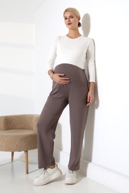 Resim LadyMina Pijama Hamile Modal Kumaş Beli Ayarlanabilir Pantolon 