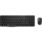 Resim RAPOO 18431 X1800S Nano Alıcılı Kablosuz Türkçe Klavye Optik Mouse Set,Siyah 